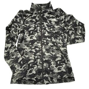 The North Face Women's Novelty 100WT Cinder‎ Fill Zip in Black/Gray Camo Size S